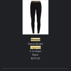 Versace leggings!